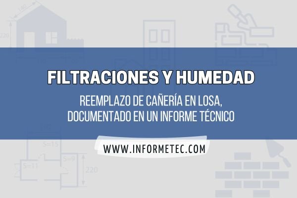 Recambio de cañería dañada detectada en un informe técnico por filtraciones en CABA