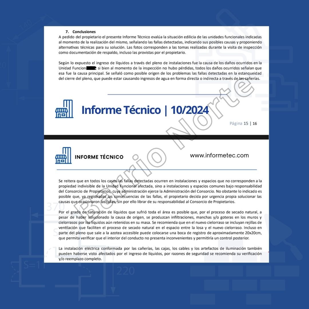 Daños por humedad en muros interiores causados por filtraciones