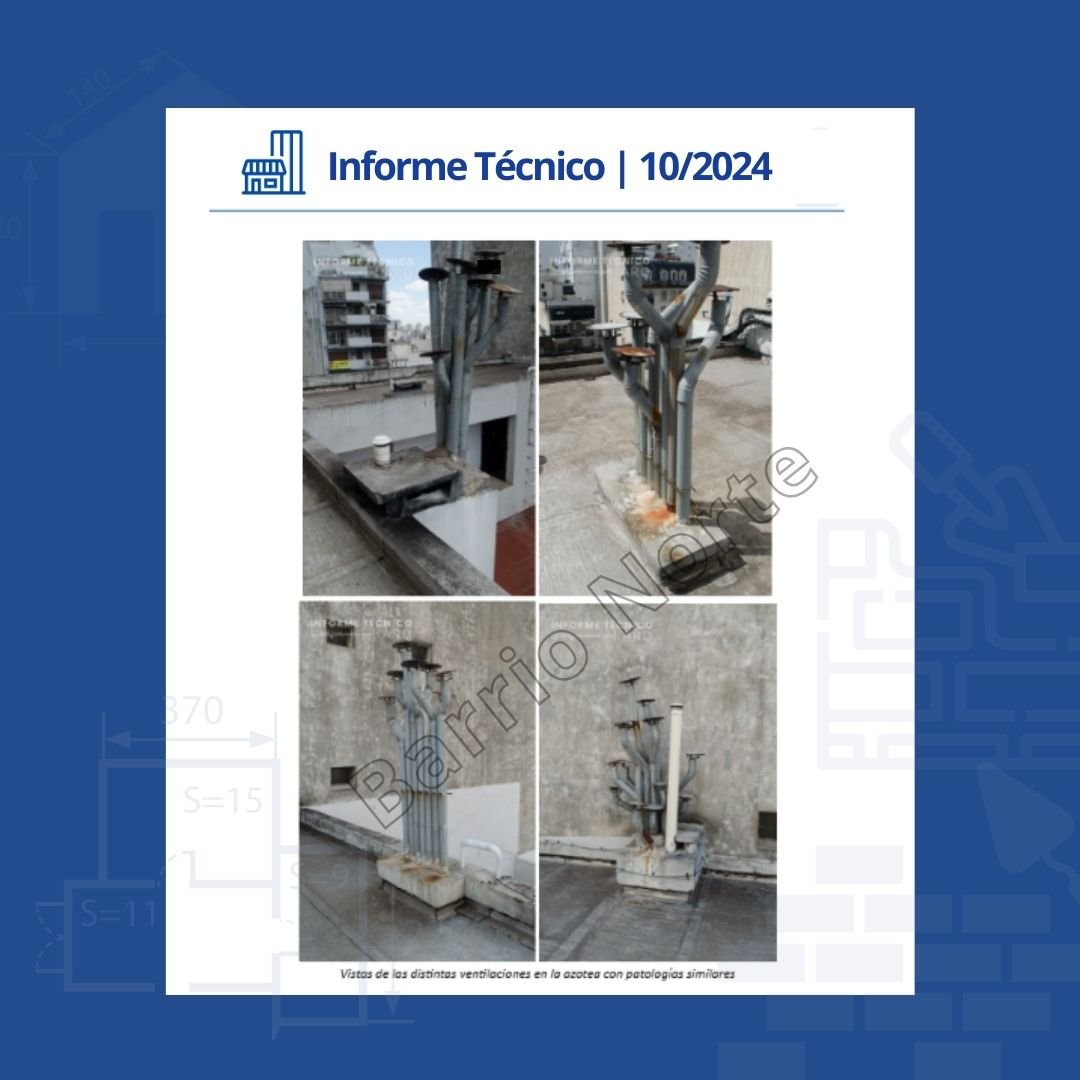 Pleno de instalaciones en mal estado en la azotea de un edificio en CABA