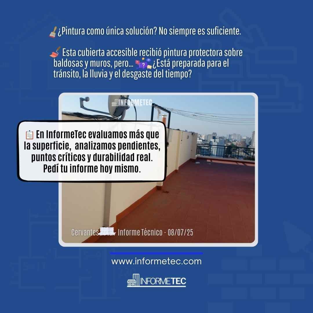 Terraza transitable de departamento en CABA