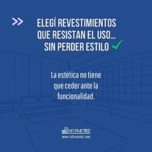 Post de Informe técnico con recomendaciones sobre revestimientos duraderos y sostenibles para espacios comunes en edificios.