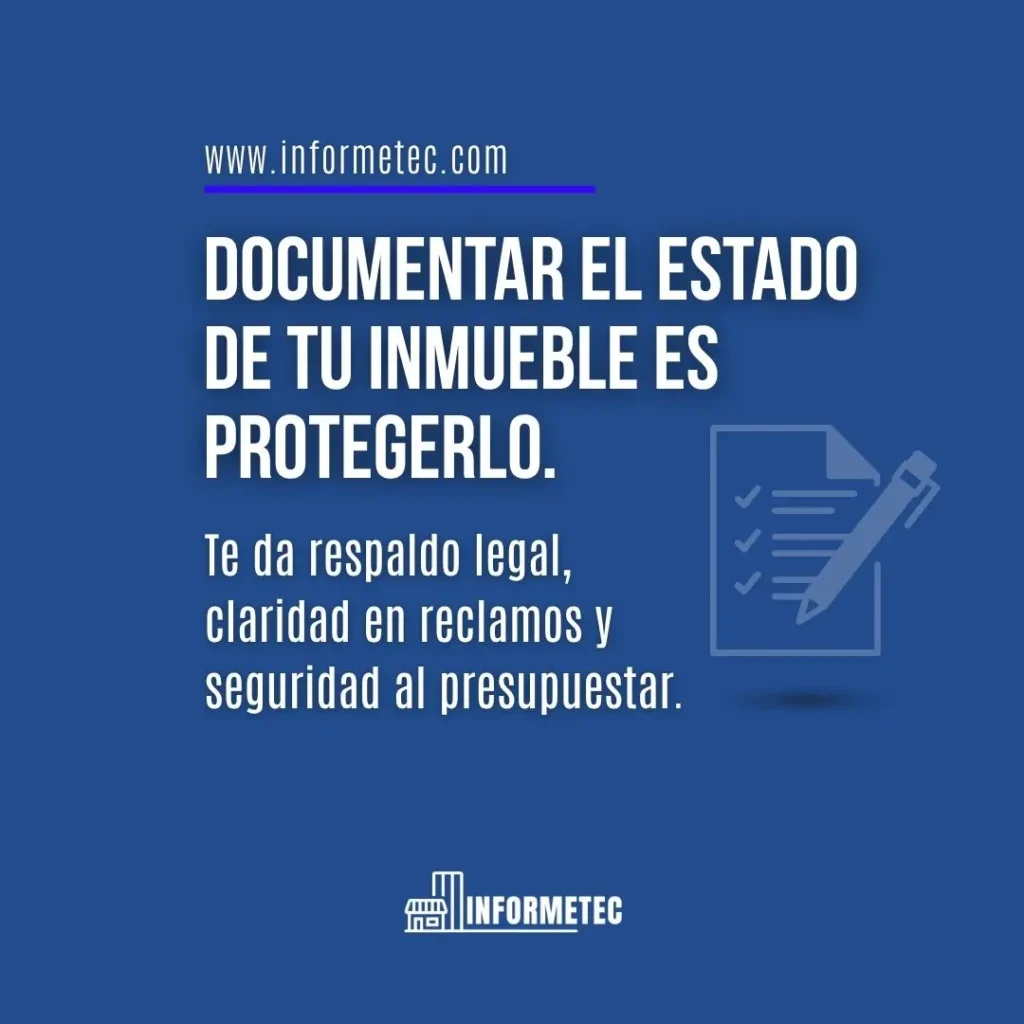 documentar el estado de tu propiedad o inmueble es una protección a tu inversion. arquitecto lamensa