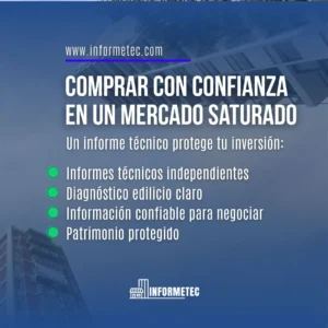 Comprador evaluando diagnóstico independiente antes de invertir en un inmueble.