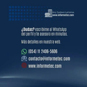 como contactar a informetec o al arquitecto Gustavo lamensa