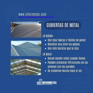 Techos y cubiertas lo bueno y lo malo informetec