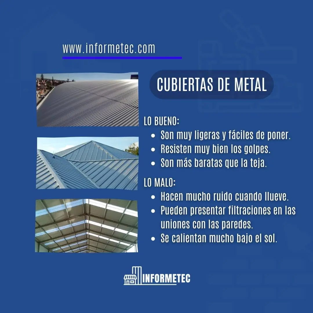 Techos y cubiertas lo bueno y lo malo informetec