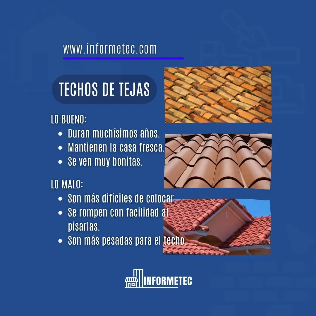 techos de tejas lo bueno y lo malo