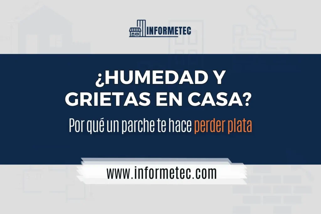 Solicitar un informe tecnico si tenes parches y grietas en tu hogar.