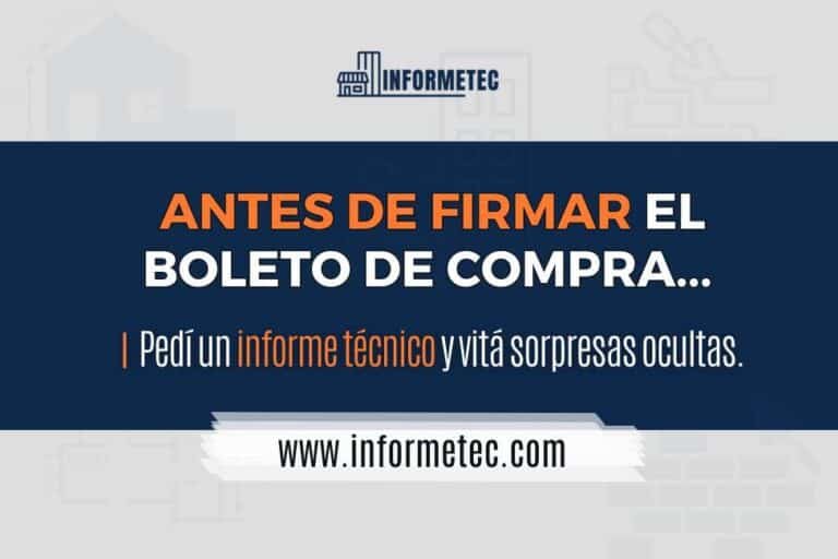 Antes de comprar una casas, un departamento solicitá un informe técnico a InformeTec