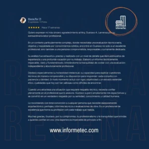 Informe técnico edilicio para consorcios y locales comerciales con problemas de filtraciones.