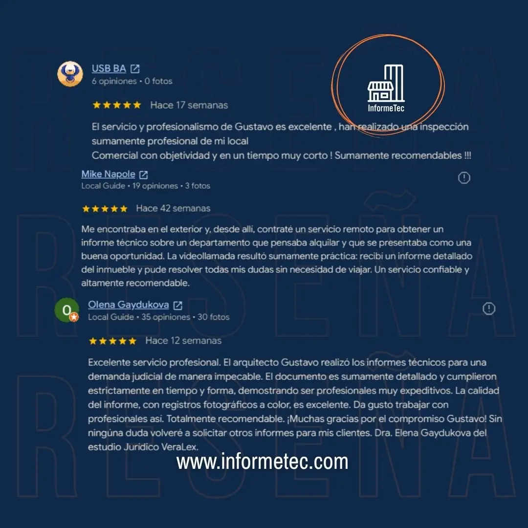 Perito arquitecto realizando informe técnico de inmuebles con validez legal para reclamos.